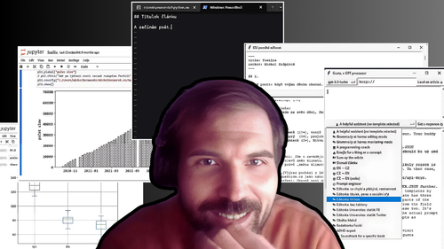Michal Kašpárek ve stínu svých screenshotů:)