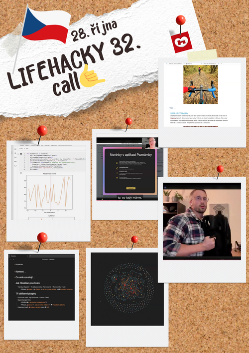 🔐 Záznam 32. caLLu – Lifehackeři Lifehackerům –  Obsidian, Oura a Ó-to-jsou-pěkné-batohy!